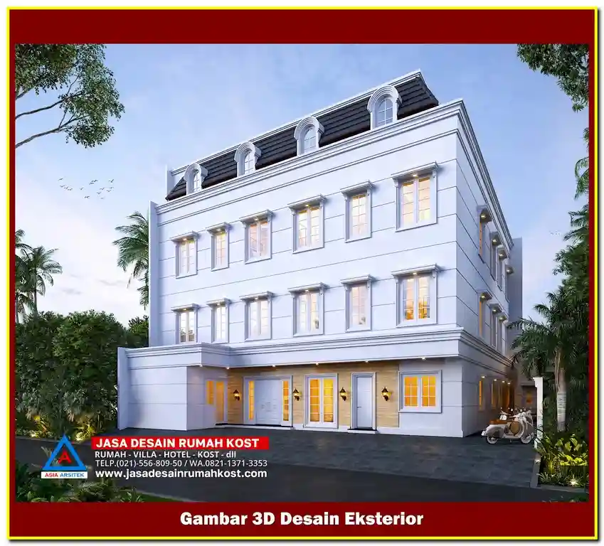 Jasa Desain Kost Modern Area Tambun Bekasi