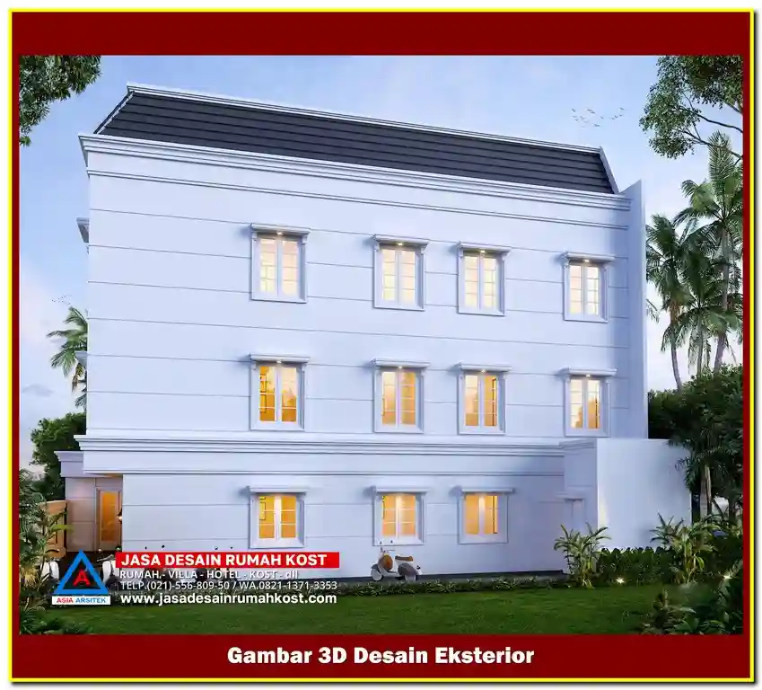 Jasa Desain Kost Modern Area Tambun Bekasi