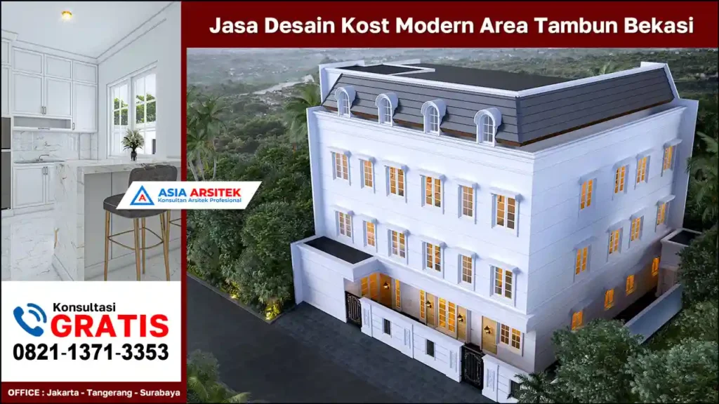Jasa Desain Kost Modern Area Tambun Bekasi