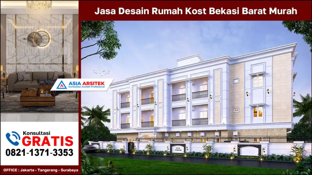 Jasa Desain Rumah Kost Bekasi Barat Murah