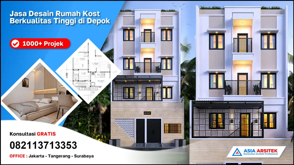 cover Jasa Desain Rumah Kost Berkualitas Tinggi di Depok