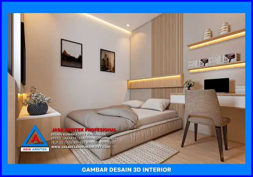kamar Jasa Desain Rumah Kost Berkualitas Tinggi di Depok