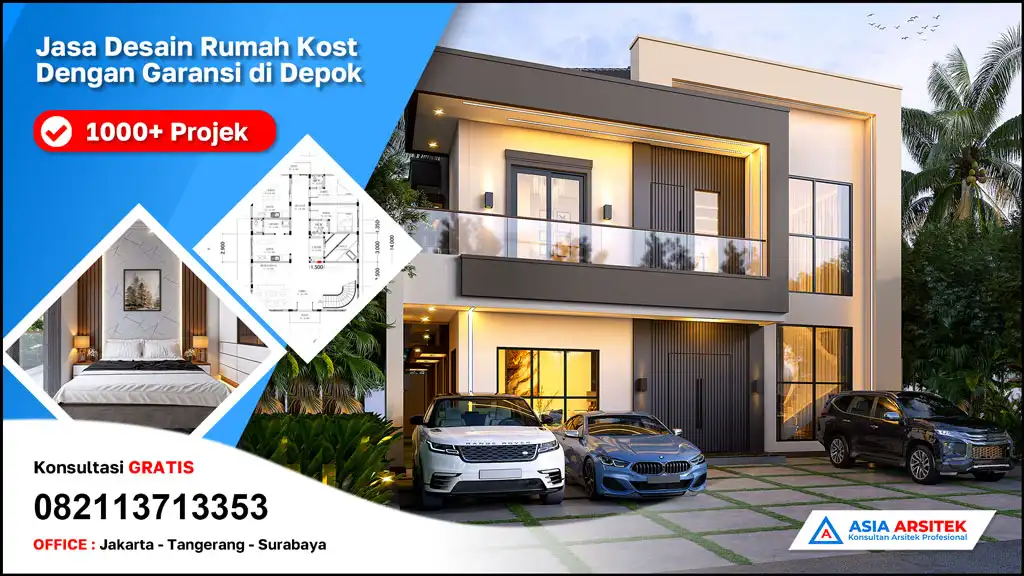 cover Jasa Desain Rumah Kost Dengan Garansi di Depok