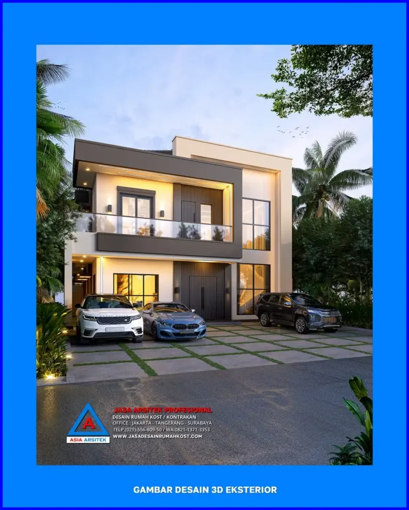 fasad Jasa Desain Rumah Kost Dengan Garansi di Depok