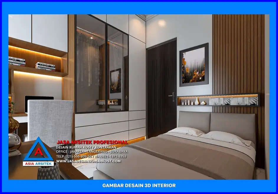 kamar tidur Jasa Desain Rumah Kost Dengan Garansi di Depok