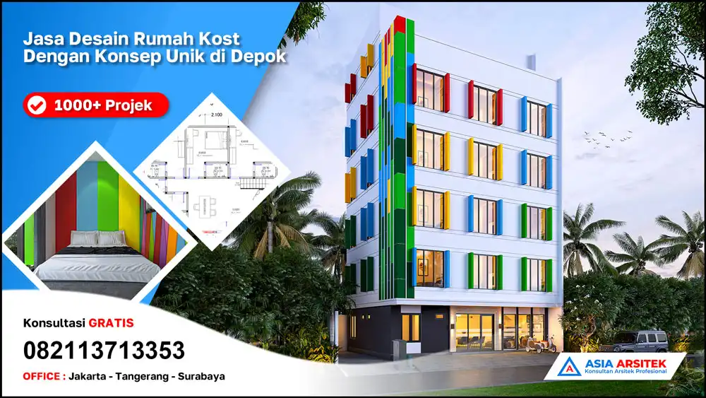 cover Jasa Desain Rumah Kost Dengan Konsep Unik di Depok