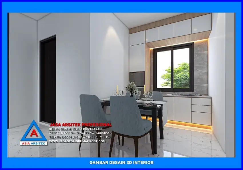 ruang makan Jasa Desain Rumah Kost Dengan Konsultasi Gratis di Depok