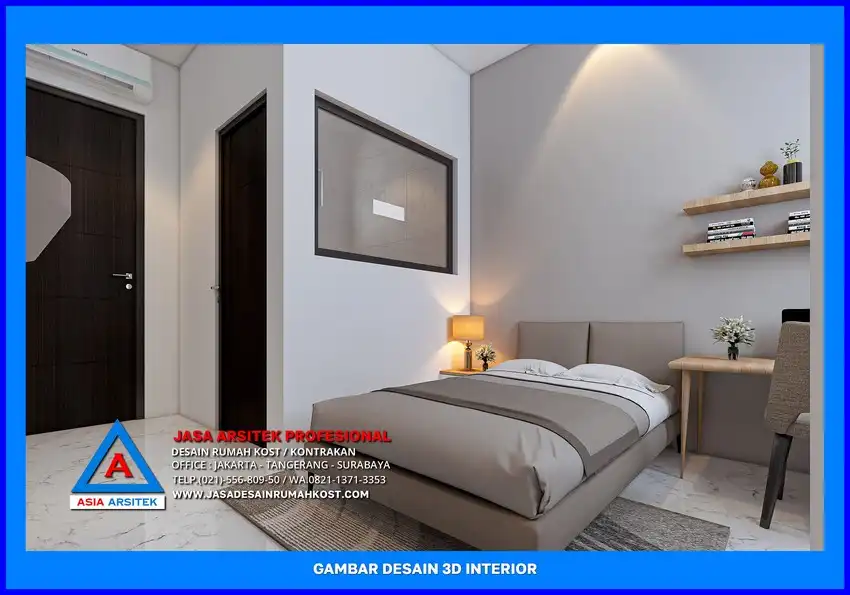 ruang tidur Jasa Desain Rumah Kost Dengan Konsultasi Gratis di Depok