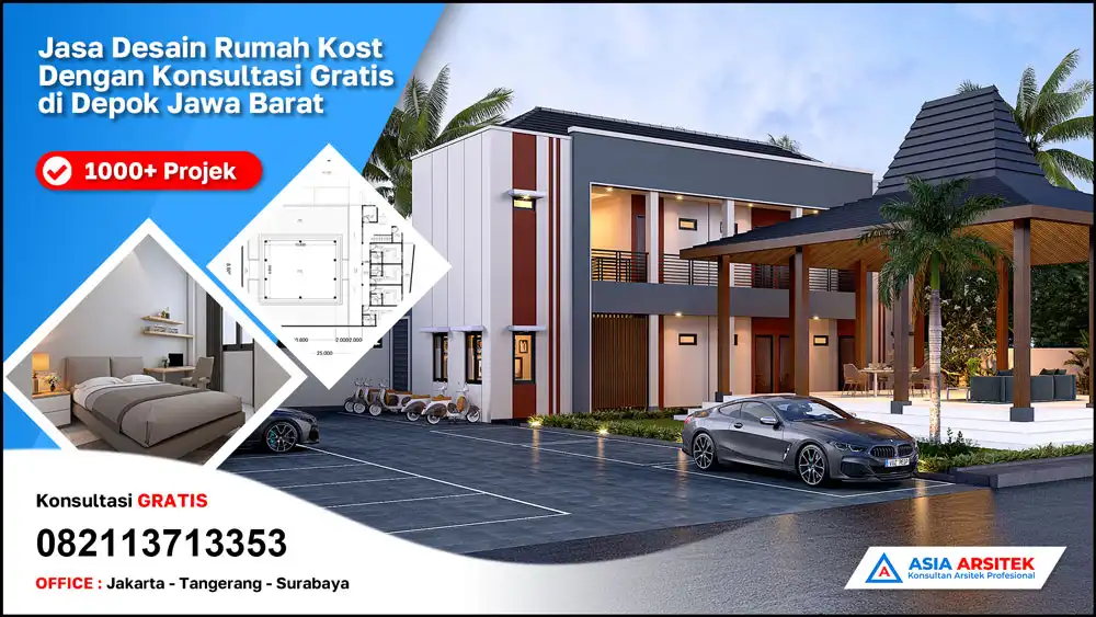 Jasa Desain Rumah Kost Dengan Konsultasi Gratis di Depok