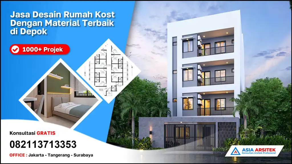 header Jasa Desain Rumah Kost Dengan Material Terbaik di Depok