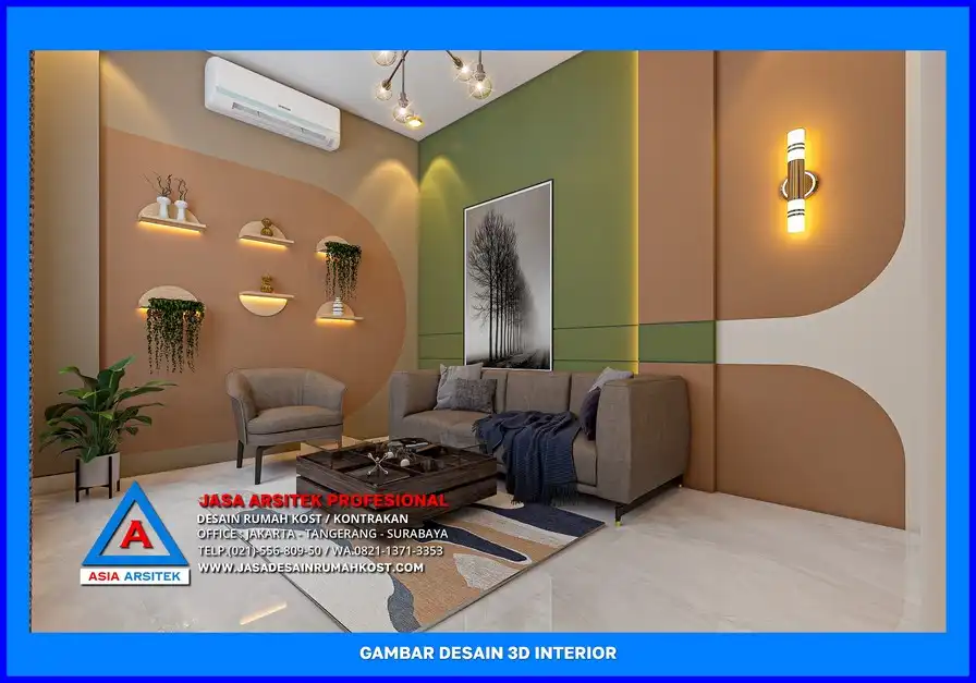 lobby Jasa Desain Rumah Kost Dengan Material Terbaik di Depok