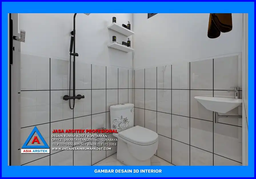 kamar mandi Jasa Desain Rumah Kost Dengan Material Terbaik di Depok
