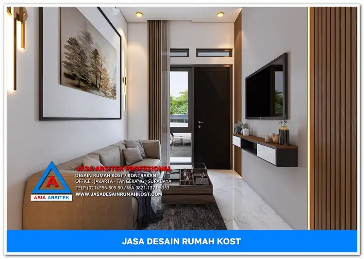 ruang bersama Jasa Desain Rumah Kost Harga Hemat di Abadijaya Depok