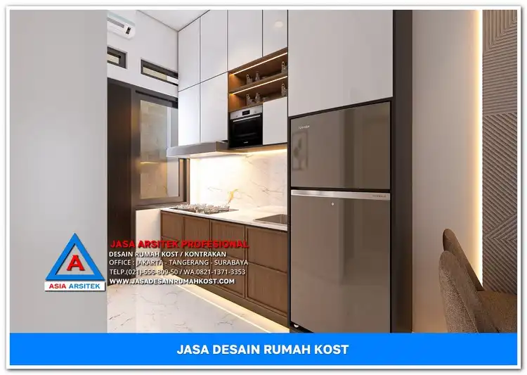 area pantry Jasa Desain Rumah Kost Harga Hemat di Abadijaya Depok