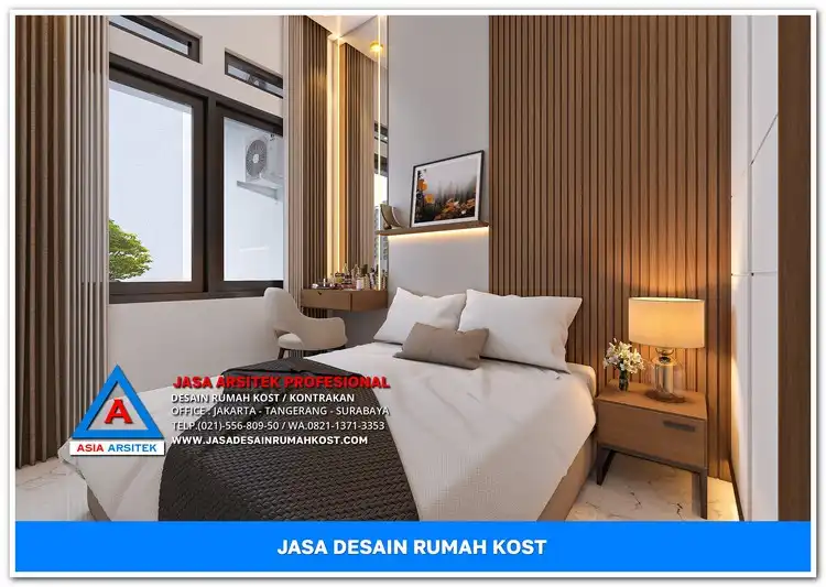 ruang tidur Jasa Desain Rumah Kost Harga Hemat di Abadijaya Depok