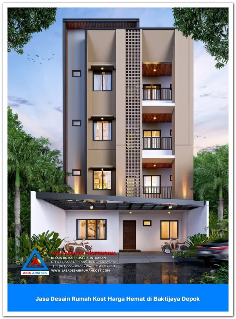 teras Jasa Desain Rumah Kost Harga Hemat di Baktijaya Depok