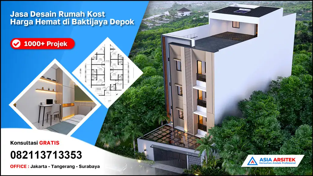 header Jasa Desain Rumah Kost Harga Hemat di Baktijaya Depok