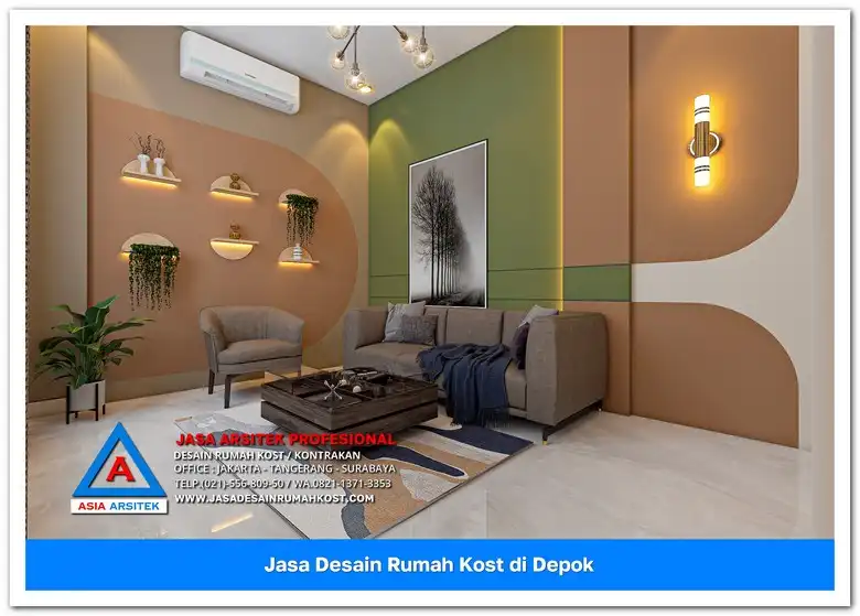 lobby Jasa Desain Rumah Kost Harga Hemat di Baktijaya Depok