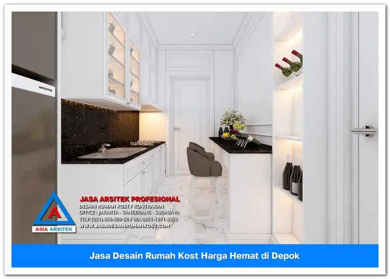 pantry Jasa Desain Rumah Kost Harga Hemat di Bojong Pondok Terong Depok