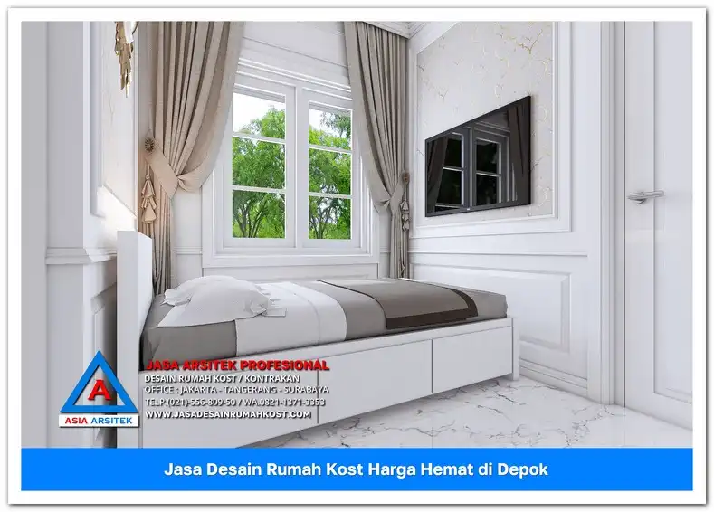 kamar 3x4 Jasa Desain Rumah Kost Harga Hemat di Bojong Pondok Terong Depok