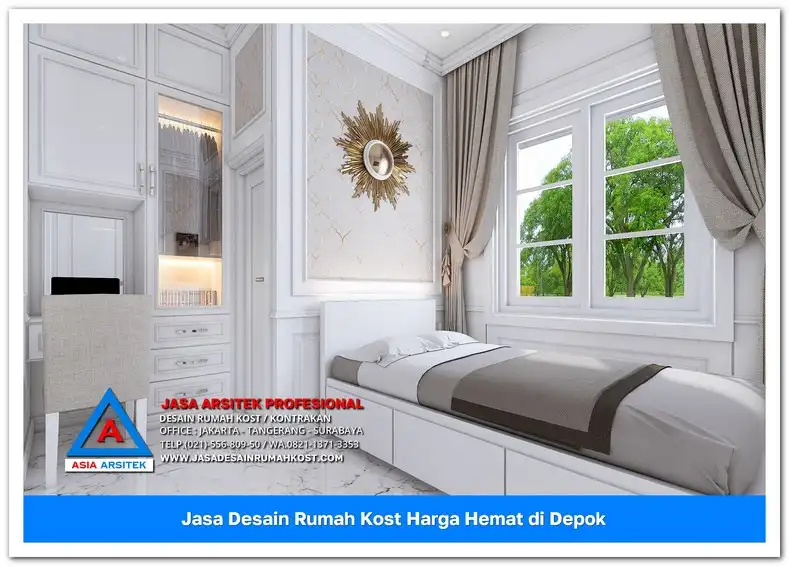 kamar kost Jasa Desain Rumah Kost Harga Hemat di Bojong Pondok Terong Depok