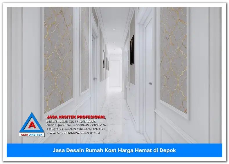 selasar Jasa Desain Rumah Kost Harga Hemat di Bojong Pondok Terong Depok