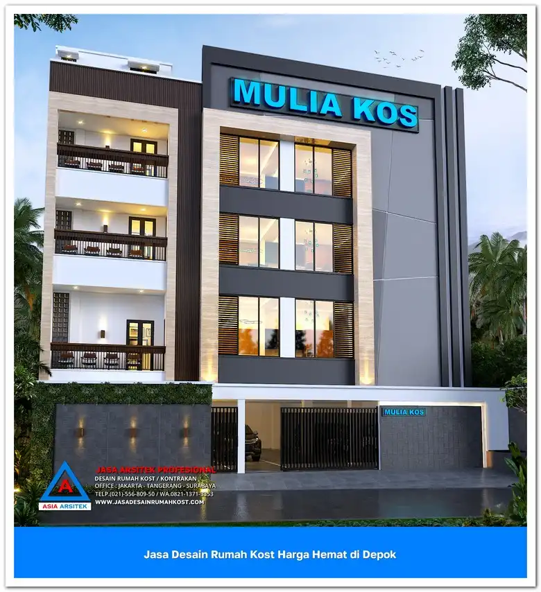 Jasa Desain Rumah Kost Harga Hemat di Bojongsari Depok