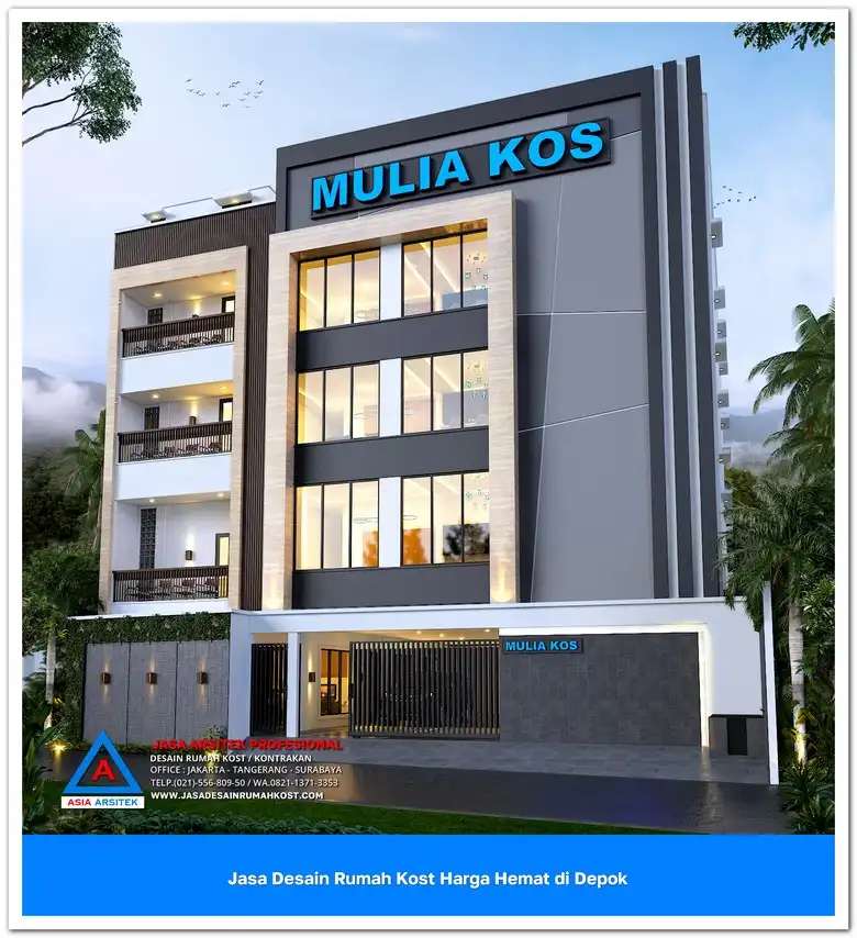 Jasa Desain Rumah Kost Harga Hemat di Bojongsari Depok