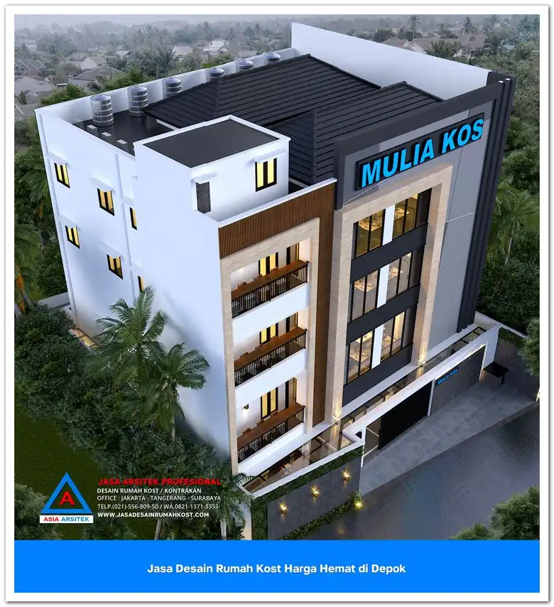 Jasa Desain Rumah Kost Harga Hemat di Bojongsari Depok