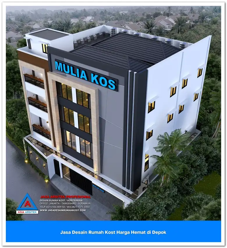 Jasa Desain Rumah Kost Harga Hemat di Bojongsari Depok