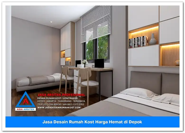 Jasa Desain Rumah Kost Harga Hemat di Bojongsari Depok