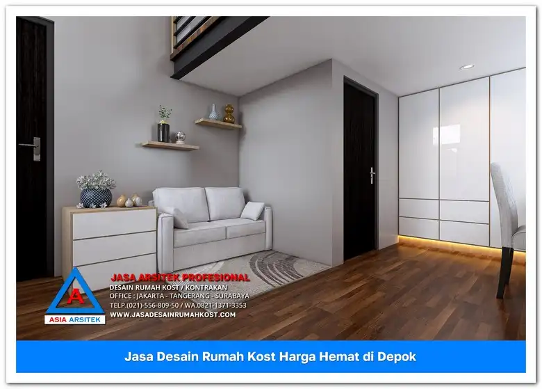 Jasa Desain Rumah Kost Harga Hemat di Bojongsari Depok