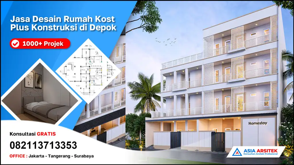 cover Jasa Desain Rumah Kost Plus Konstruksi di Depok