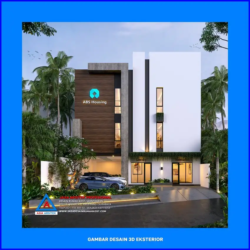 fasad Jasa Desain Rumah Kost Plus Pengawasan Proyek di Depok