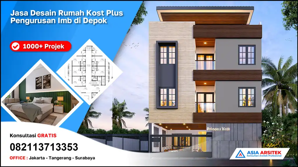 cover Jasa Desain Rumah Kost Plus Pengurusan Imb di Depok