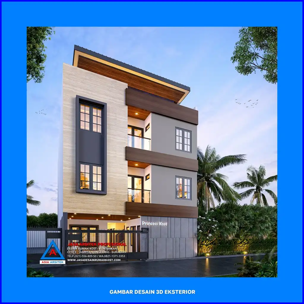 depan kiri Jasa Desain Rumah Kost Plus Pengurusan Imb di Depok