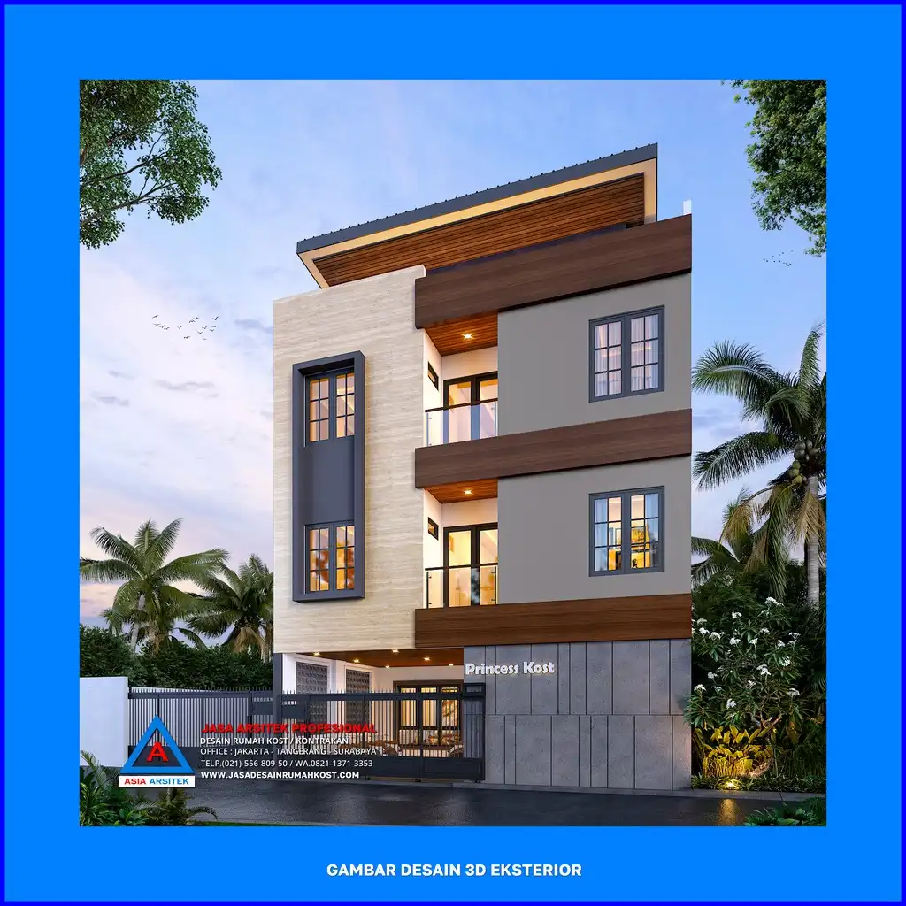 depan kanan Jasa Desain Rumah Kost Plus Pengurusan Imb di Depok