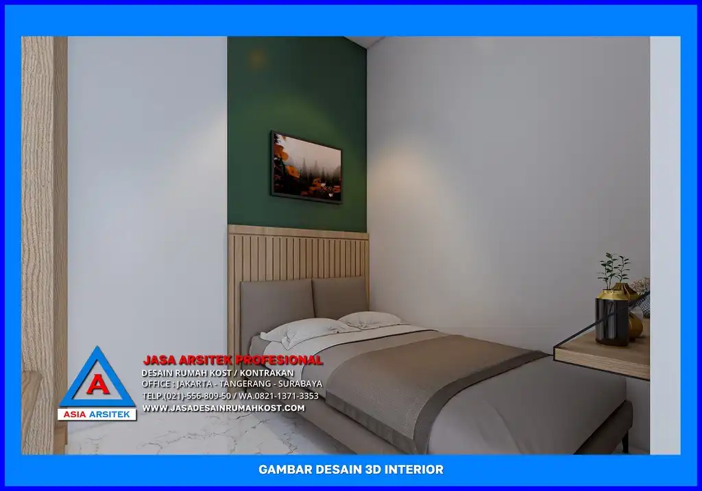 kamar tidur kost Jasa Desain Rumah Kost Plus Pengurusan Imb di Depok