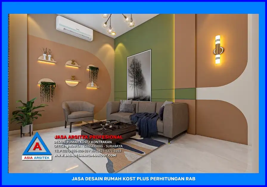 lobby Jasa Desain Rumah Kost Plus Perhitungan Rab di Depok