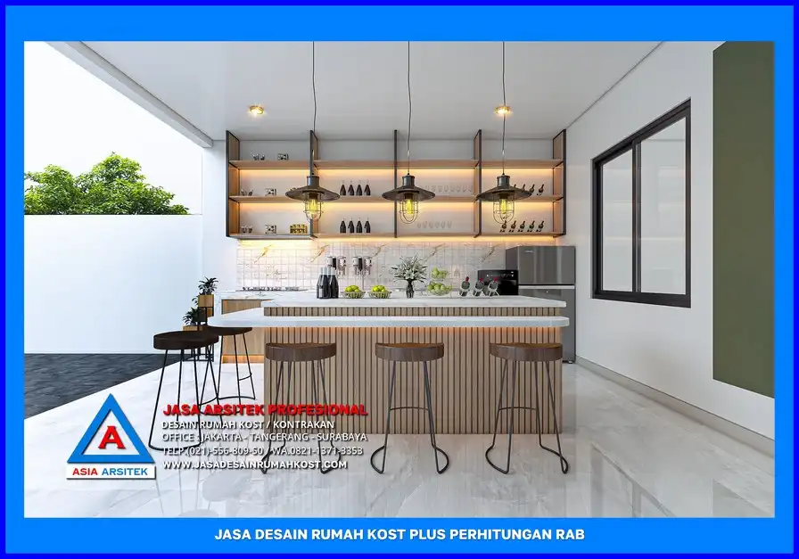 pantry Jasa Desain Rumah Kost Plus Perhitungan Rab di Depok