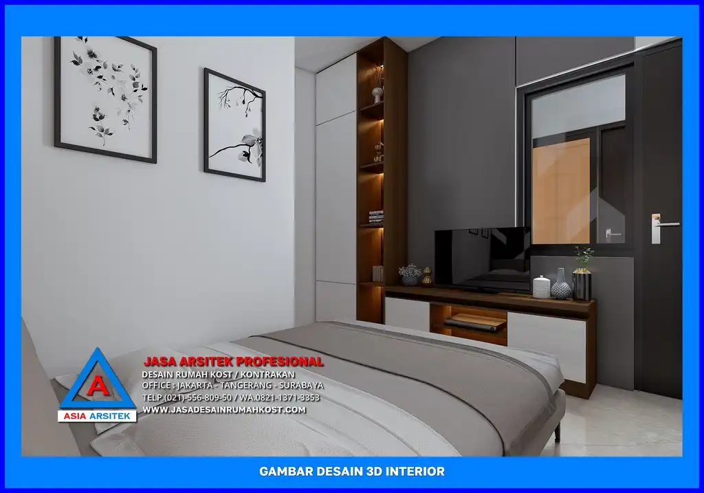 kamar tidur Jasa Desain Rumah Kost Plus Renovasi di Depok
