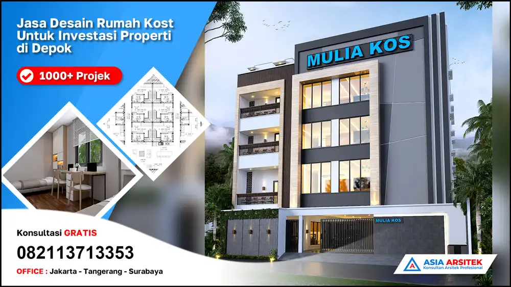 cover Jasa Desain Rumah Kost Untuk Investasi Properti di Depok