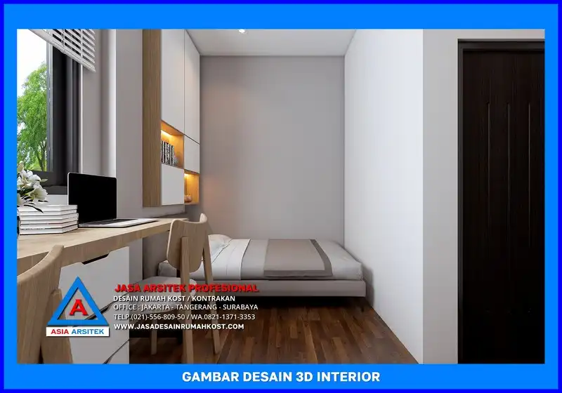 kamar tidur kost Jasa Desain Rumah Kost Untuk Investasi Properti di Depok