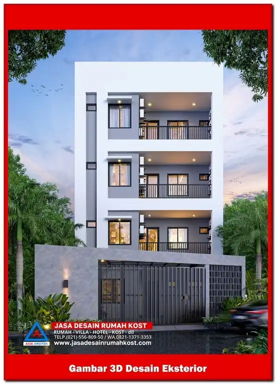 Jasa Desain Rumah Kost di Jaka Sampurna Bekasi