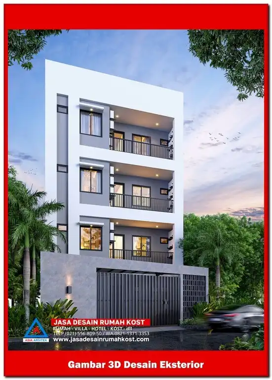 Jasa Desain Rumah Kost di Jaka Sampurna Bekasi