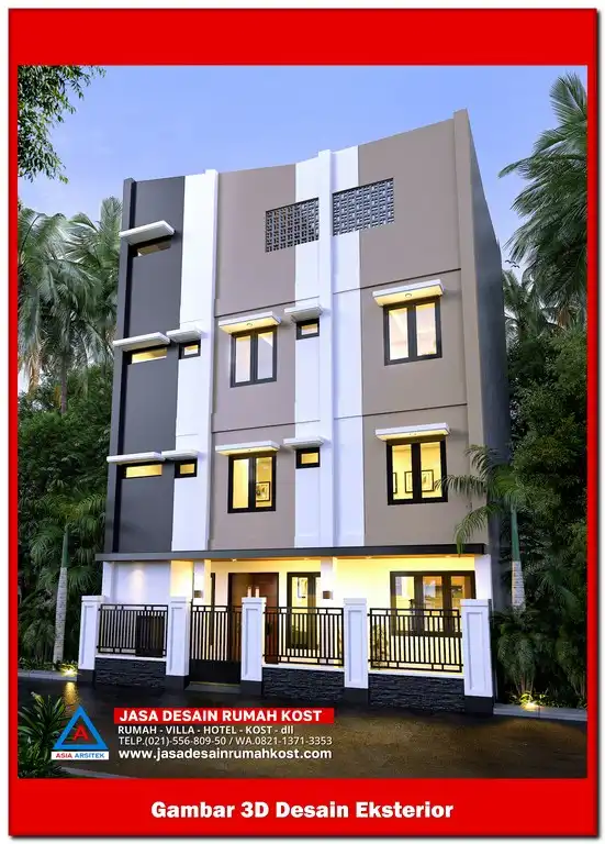 Jasa Desain Rumah Kost di Jakasetia Bekasi