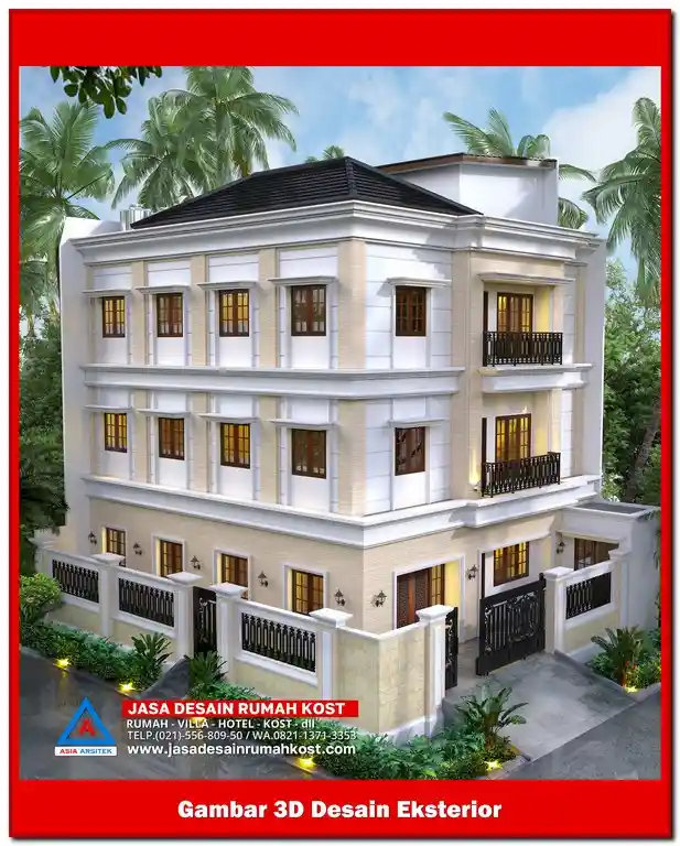 Jasa Desain Rumah Kost di Jatibening Baru Bekasi