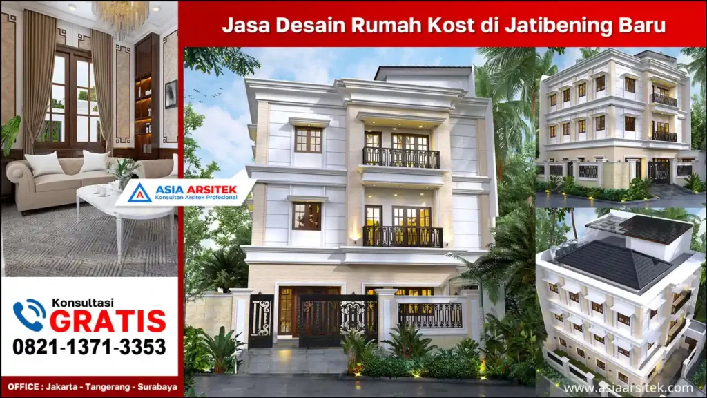 Jasa Desain Rumah Kost di Jatibening Baru Bekasi