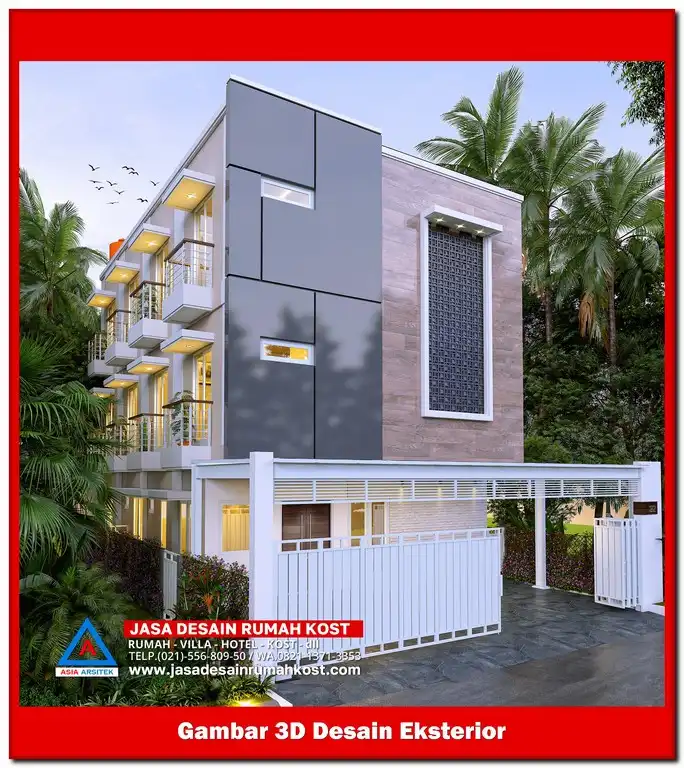 Jasa Desain Rumah Kost di Jatibening Bekasi