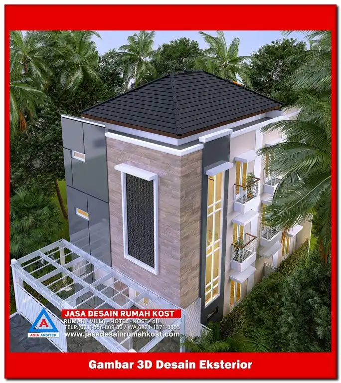 Jasa Desain Rumah Kost di Jatibening Bekasi